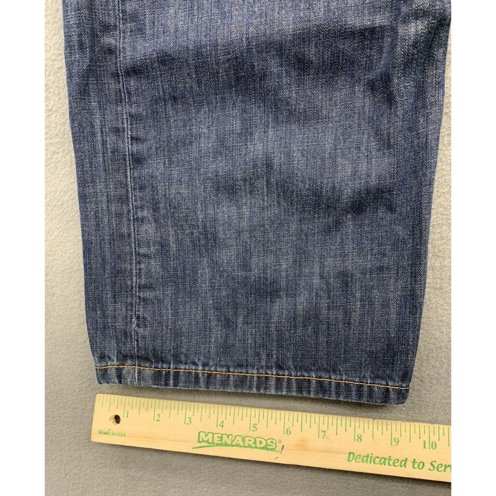 Levi's Strauss 514 Denim Jeans Men's Size 38 X 34 Blue 100% Cotton Straight Leg - Picture 7 of 16